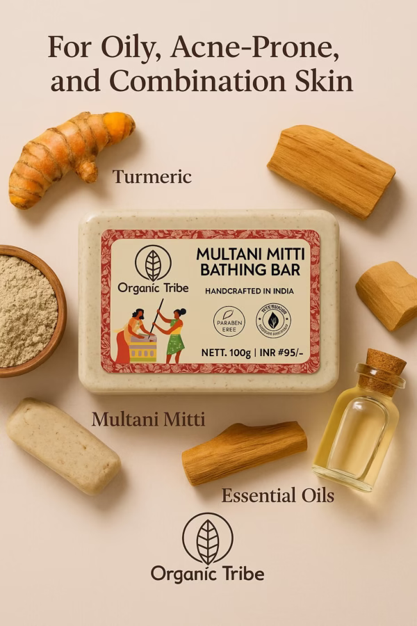 Multani Mitti Soap(Exfoliates,Soothes & Brighten Skin)