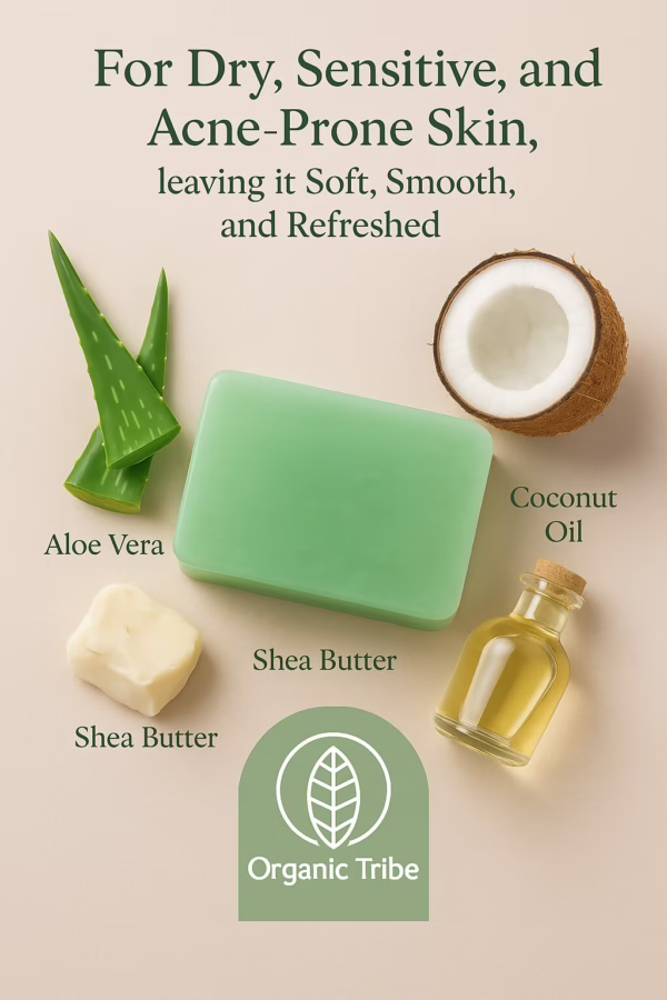Aloe Vera Soap (Moisturizes Skin+Reduces Acne)