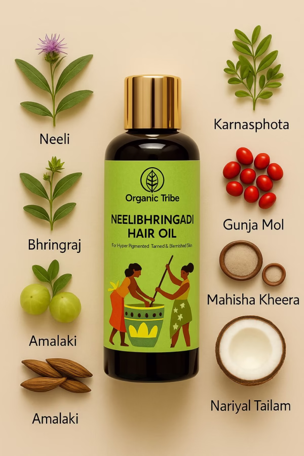 Neelibhringadi Hair Oil (For Premature Greying & Hairfall)