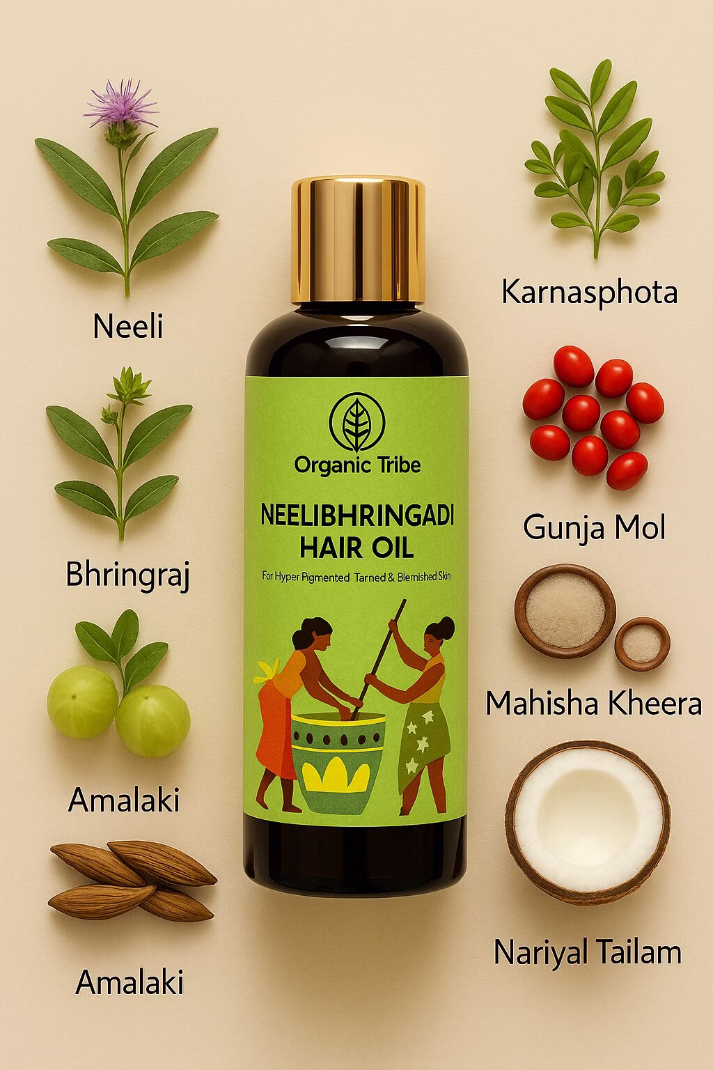Neelibhringadi Hair Oil (For Premature Greying & Hairfall)