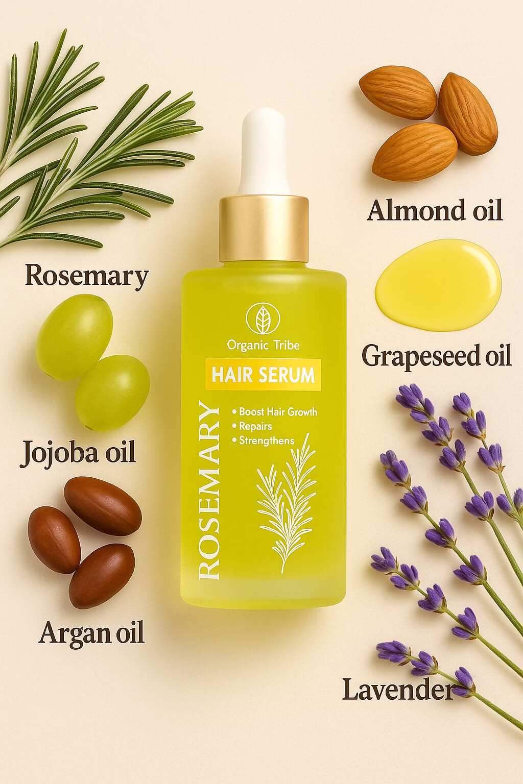 Rosemary Hair Serum (Promotes Hair Growth)