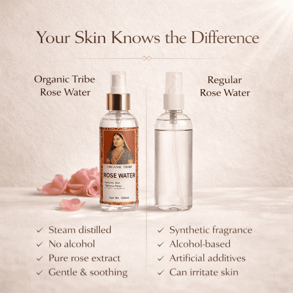 ROSE WATER ORGANIC TRIBE - ORGANIC TRIBE VS OTHERS
