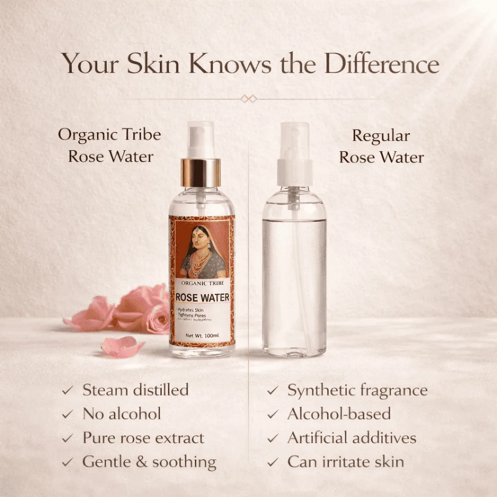 ROSE WATER ORGANIC TRIBE - ORGANIC TRIBE VS OTHERS