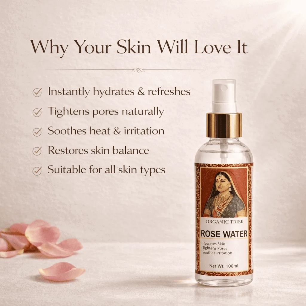ROSE WATER ORGANIC TRIBE - WHY YOUR SKIN WILL LOVE IT