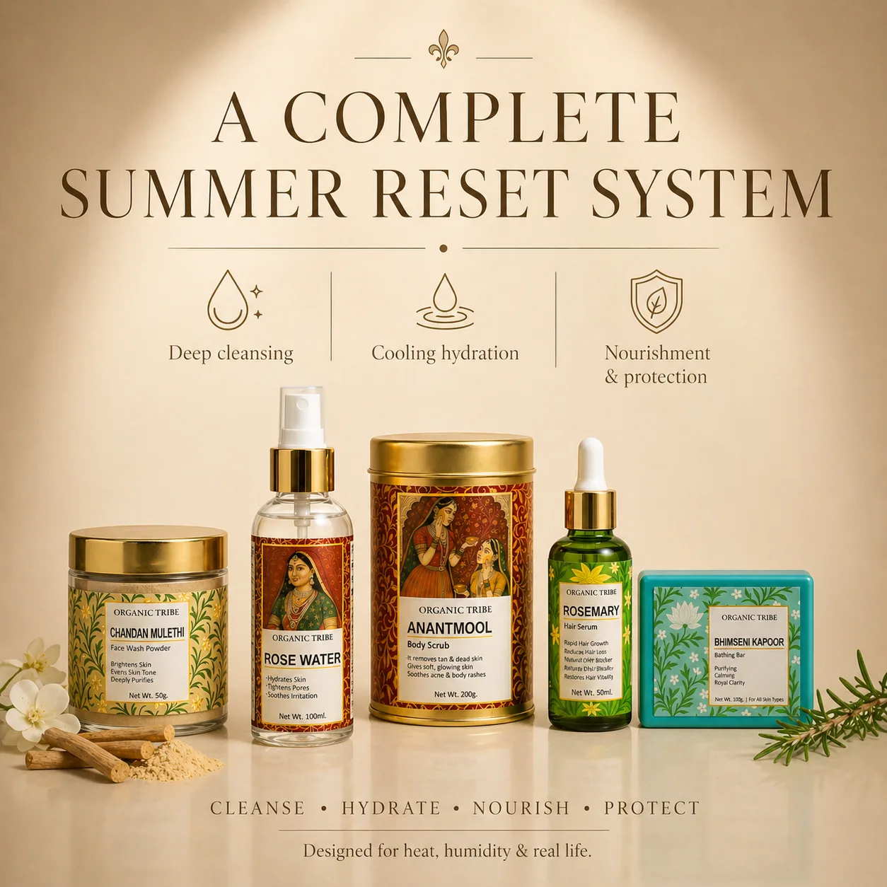 Summer kit, summer reset- organic tribe