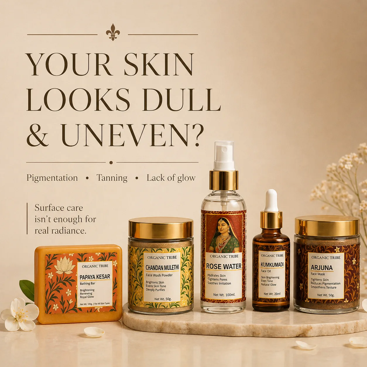 royal glow for dull skin -- organic tribe