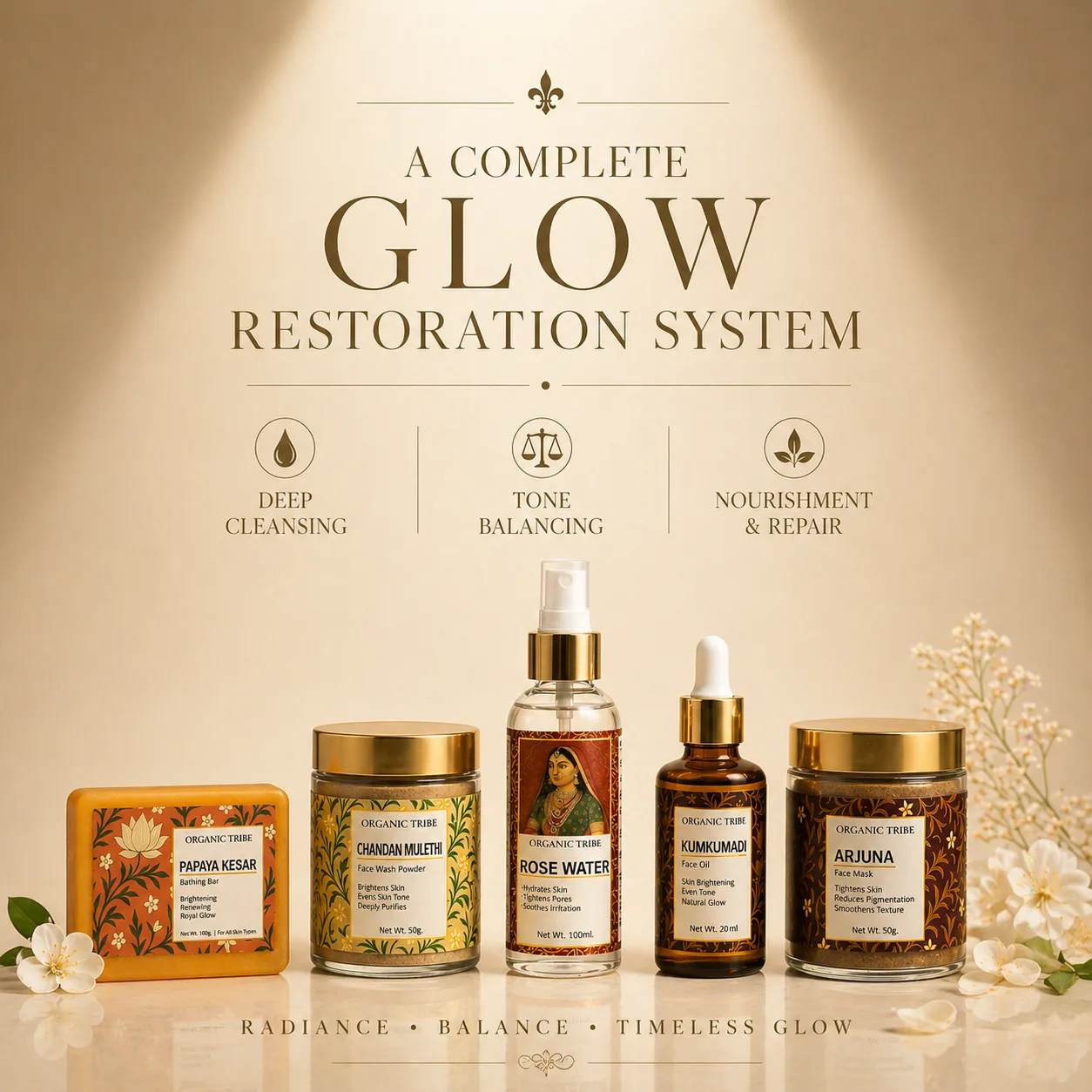 royal glow, restore youth -- organic tribe